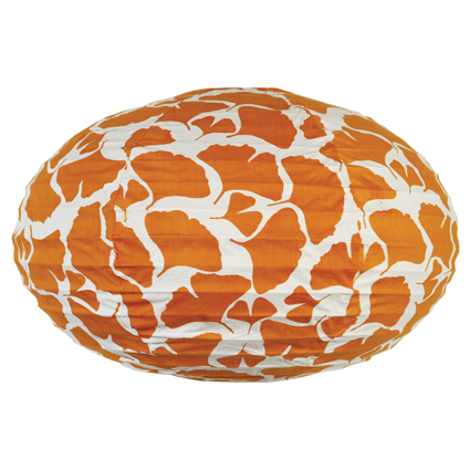 OVAL LAMP SHADE - GINKGO ORANGE OVAL LAMP SHADE - GINKGO ORANGE